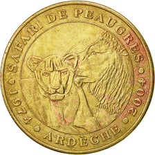 Francia, Token, Jetón turístico, Peaugres -  Safari, 2004, Monnaie de Paris