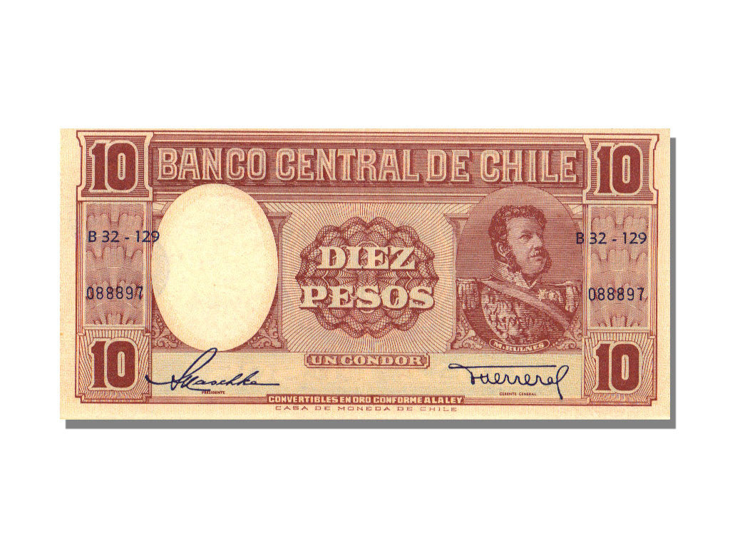 Billete, 10 Pesos = 1 Condor, Chile, KM:111, UNC