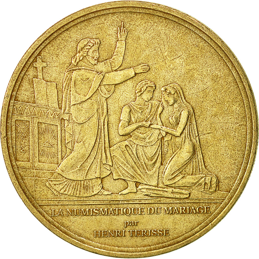 France, Token, Touristic token, 75/ Paris - Numismatique du Mariage, 2008