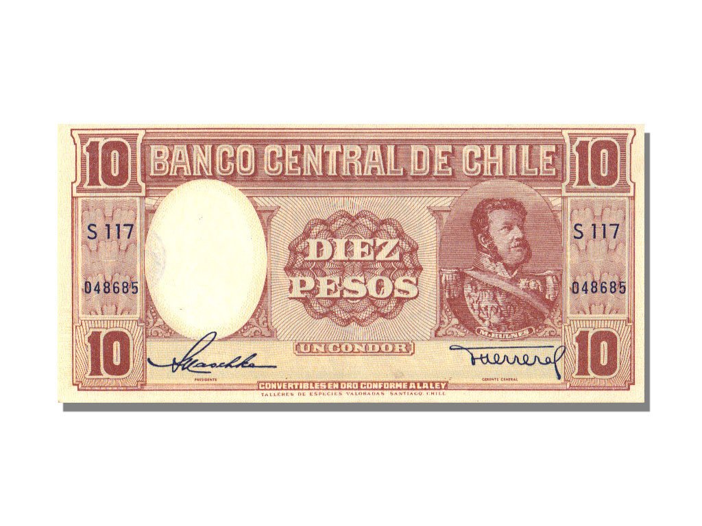 Banknote, Chile, 10 Pesos = 1 Condor, KM:111, UNC(65-70)