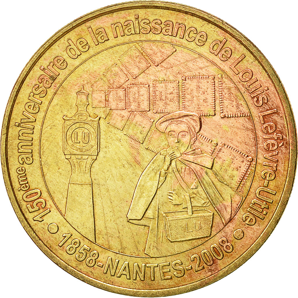France, Jeton, Jeton Touristique, Nantes - Louis Lefevre-Utile, 2008, Monnaie de