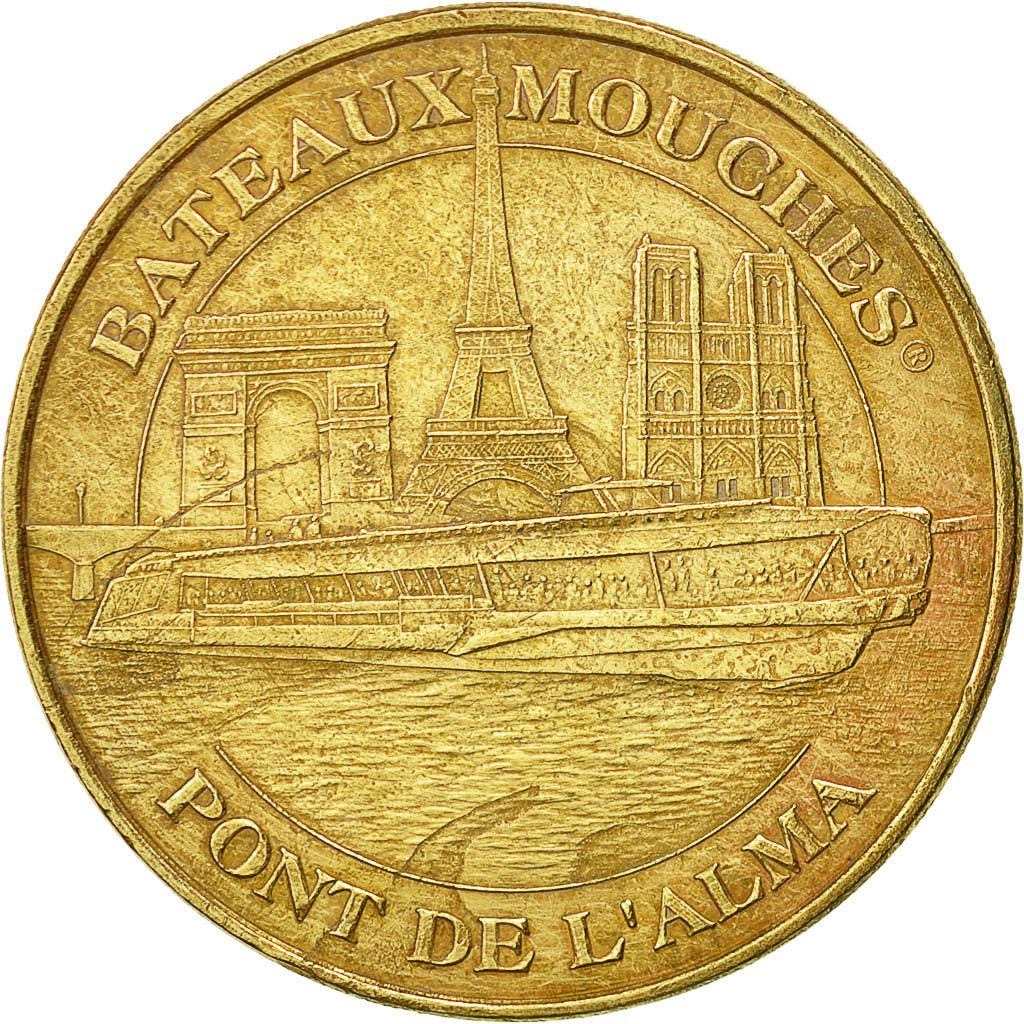France, Token, Touristic token, Paris - Bateaux mouches - Alma, 2008, Monnaie de