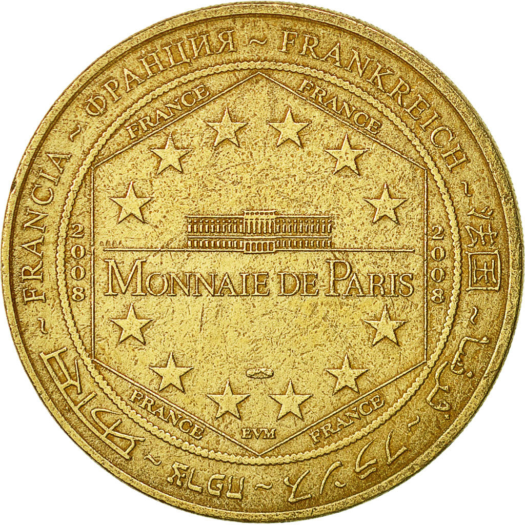 Francia, Token, Touristic token, Disneyland n°3 - Main Street, 2008, Monnaie de