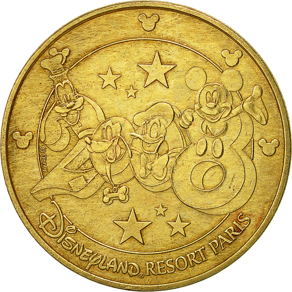France, Token, Touristic token, Disneyland n° 15 - Mickey - EVM2, 2008, Monnaie