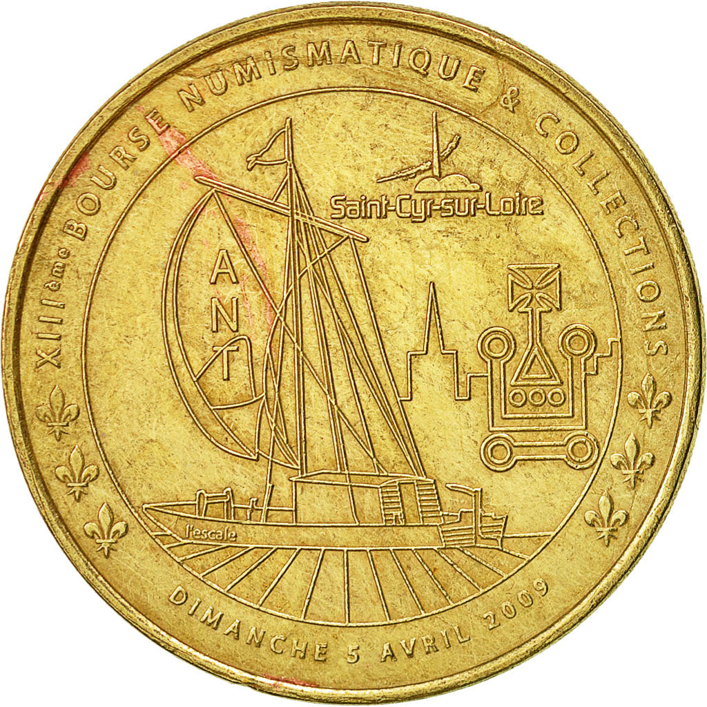 Francia, Token, Touristic token, Saint-Cyr- sur- Loire -  bourse numismatique