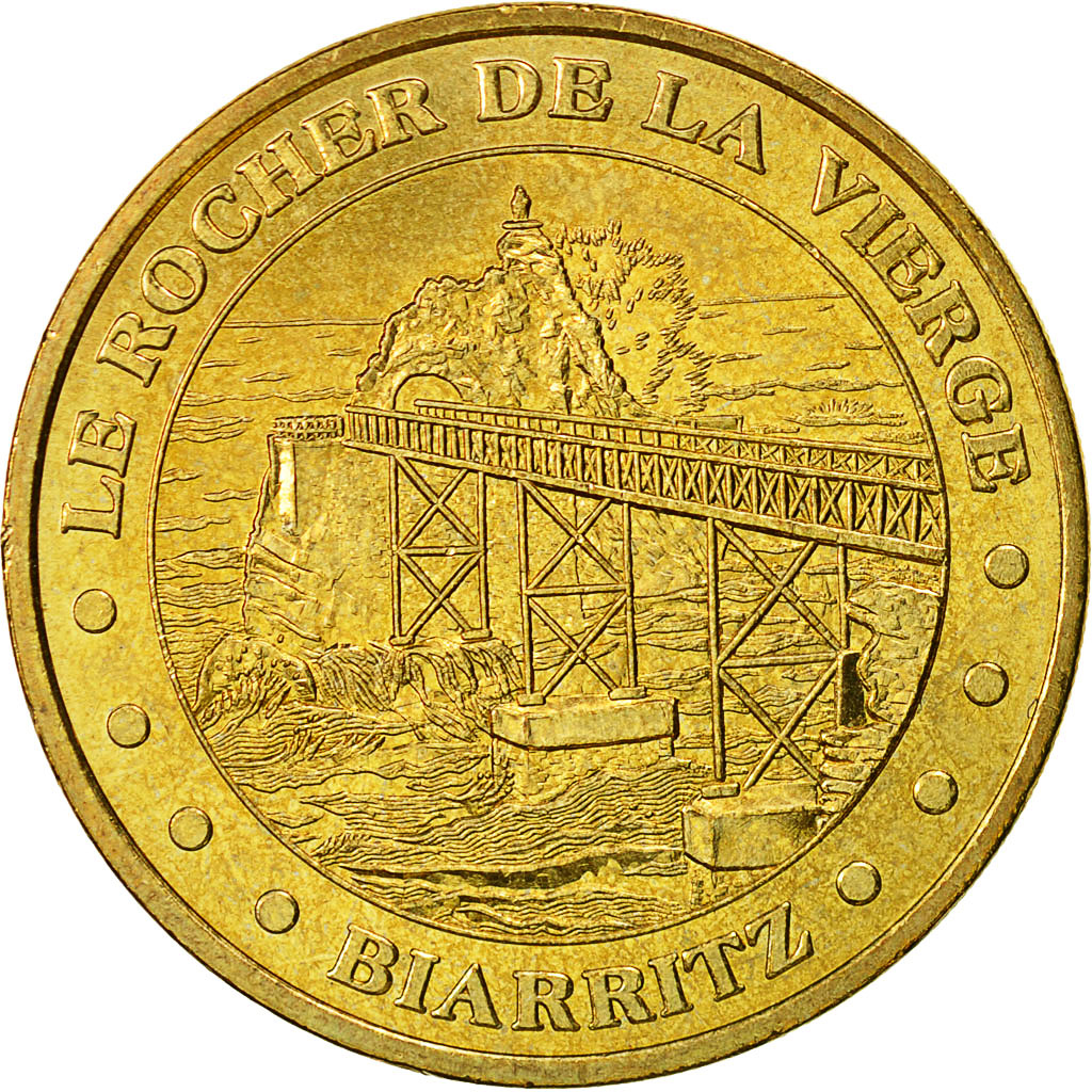 France, Token, Touristic token, Biarritz - le Rocher de la Vierge, 2005, MDP