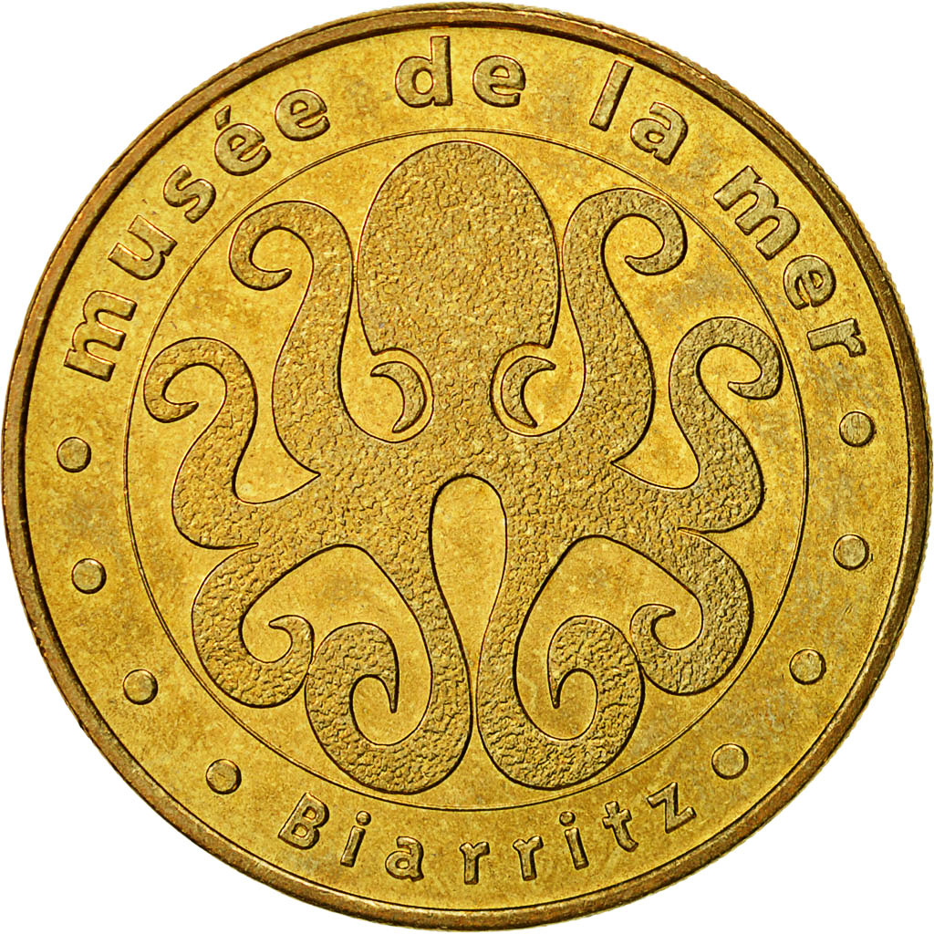 France, Token, Touristic token, Biarritz - Cité de la mer, 2003, Monnaie de