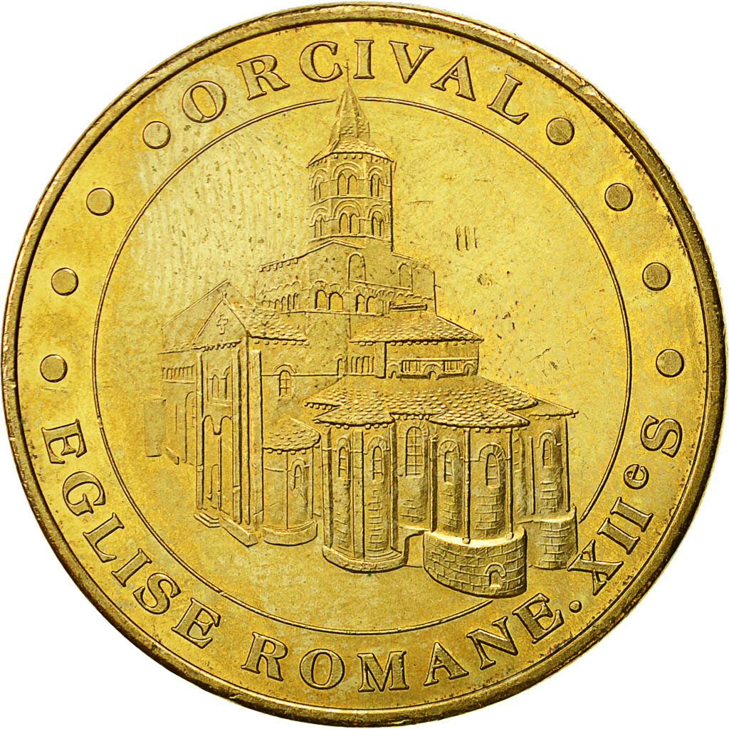 France, Token, Touristic token, Orgival -  Eglise Romane, 2004, Monnaie de