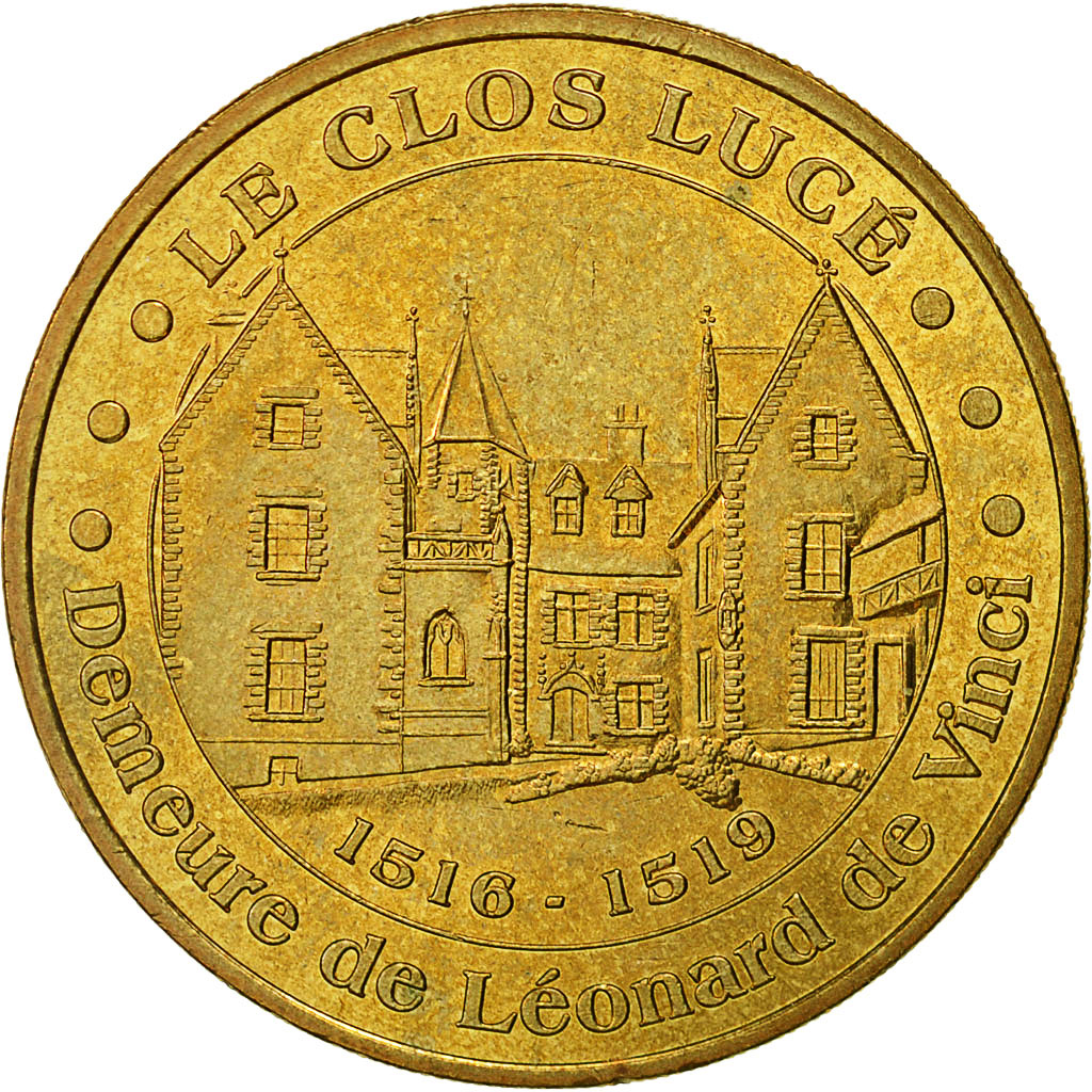 France, Token, Touristic token, Amboise - Le Clos Lucé, 2004, Monnaie de Paris
