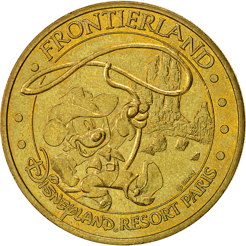 France, Token, Touristic token, Disneyland n° 4 - Frontierland, 2004, Monnaie