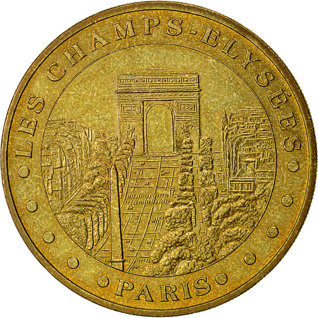 France, Token, Touristic token, Paris- Les Champs Elysées, 2004, Monnaie de