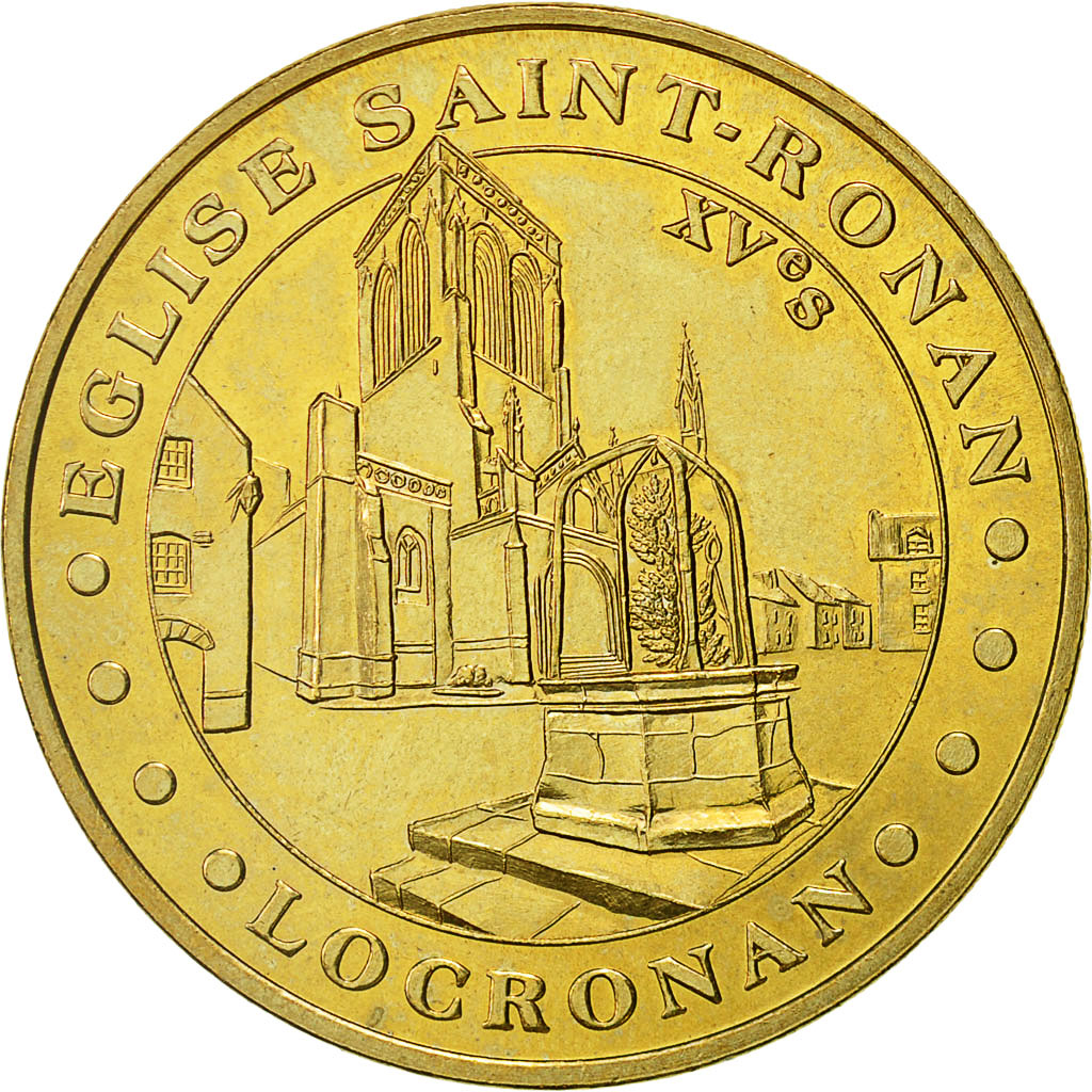 France, Jeton, Jeton Touristique, Locronan - Eglise Saint Ronan, 2004, Monnaie