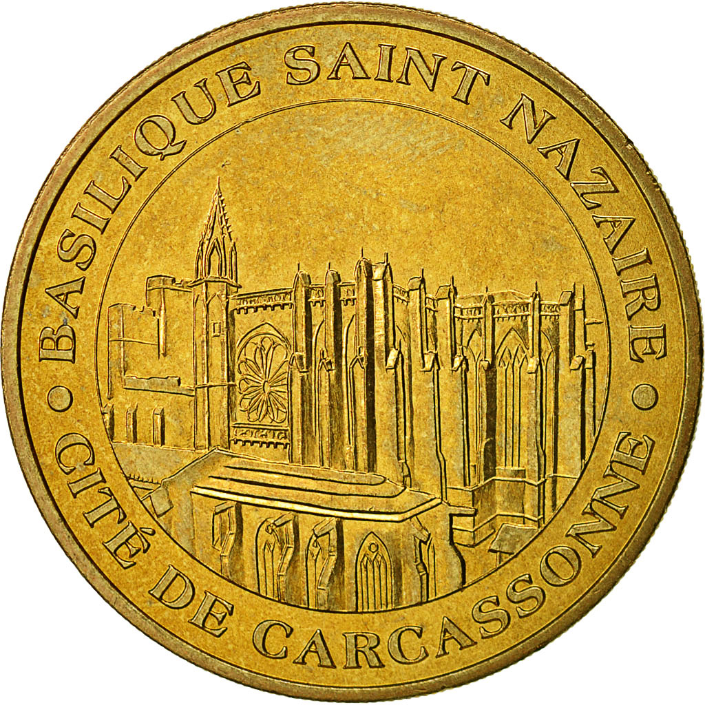 France, Token, Touristic token, Carcassonne - Basilique n°1, 2004, Monnaie de