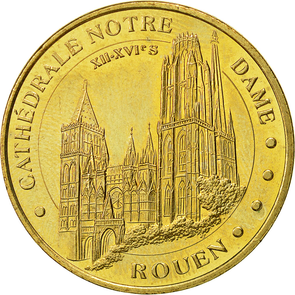 Francia, Token, Touristic token, Rouen - Cathédrale, 2005, Monnaie de Paris