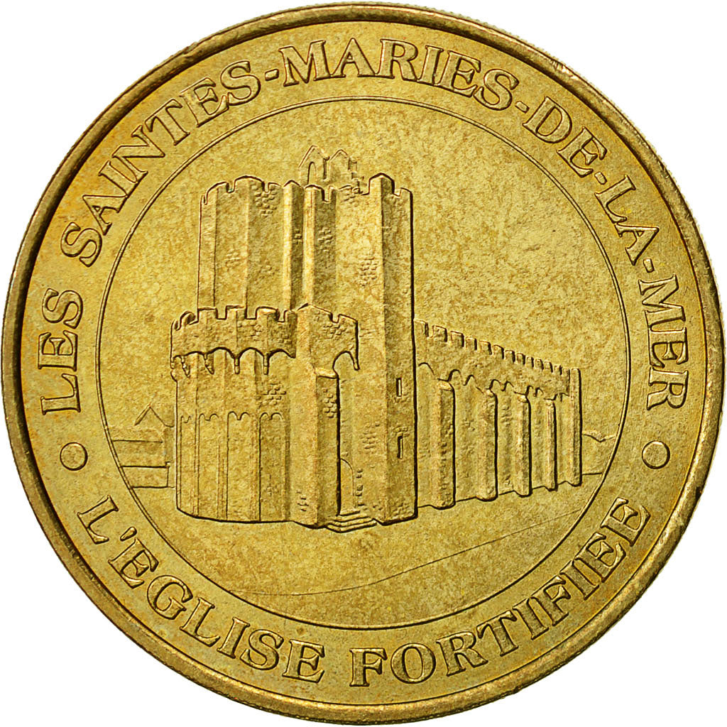 France, Token, Touristic token, Les Saintes Maries de la mer - Eglise n°1