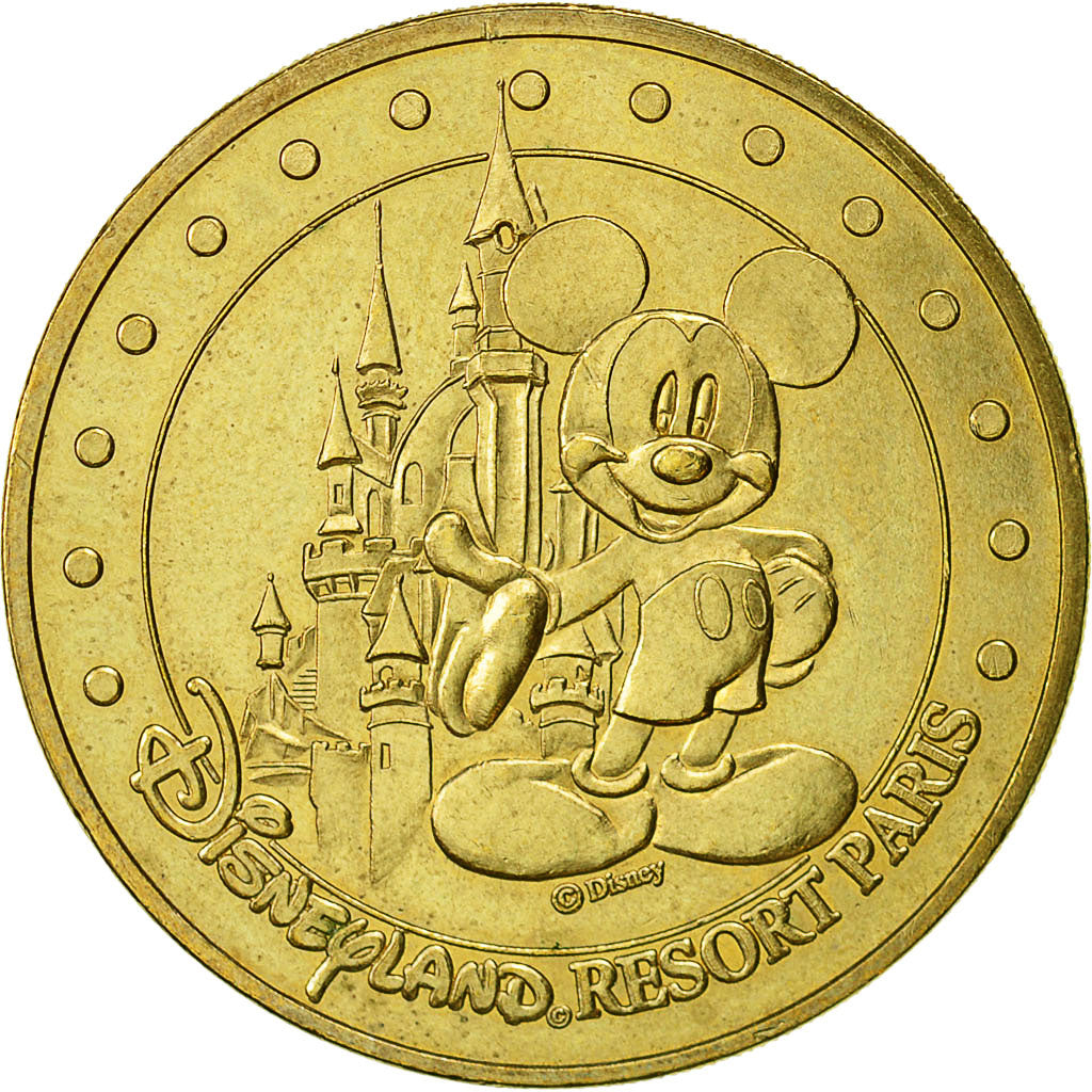 France, Token, Touristic token, Disneyland n°1 - le château, 2004,  MDP
