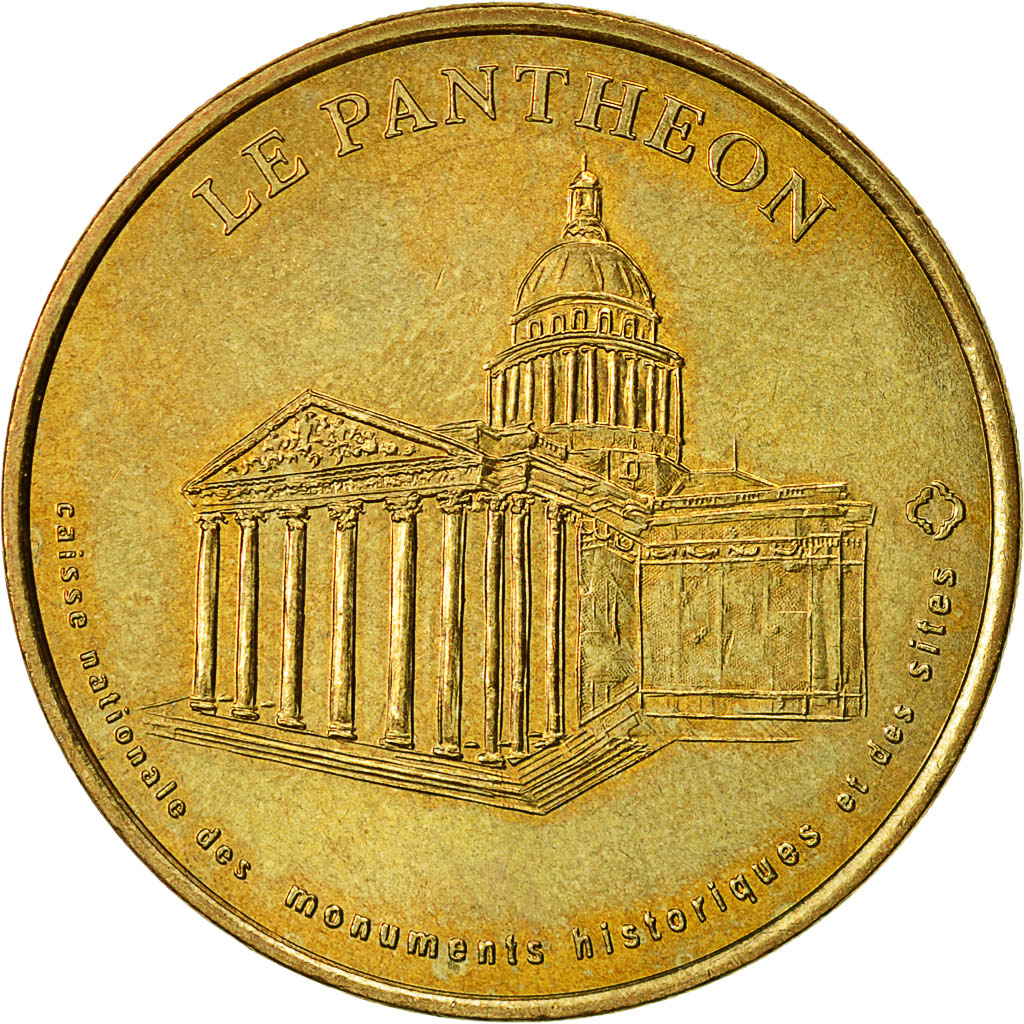 France, Token, Touristic token, Paris - Le Panthéon n°1, 2003, Monnaie de