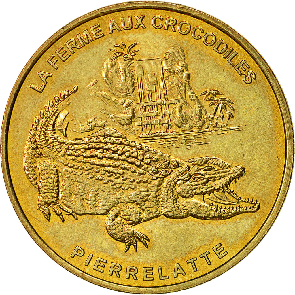 Francia, Token, Touristic token, Pierrelatte - Ferma aux crocodiles n°1, 2004