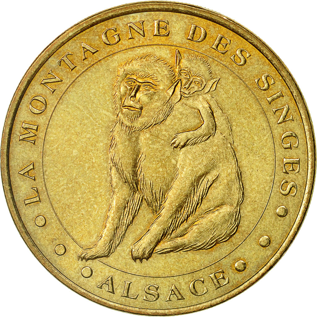 France, Token, Touristic token, Kintzheim -  Montagne des Singes n°2, 2002