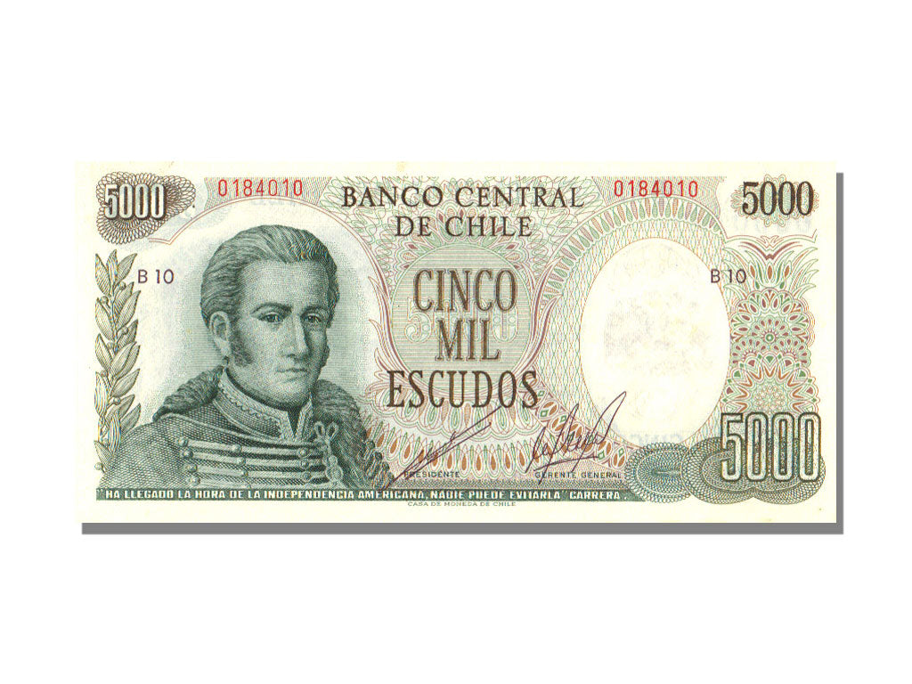 Billete, 5000 Escudos, Chile, KM:147b, UNC