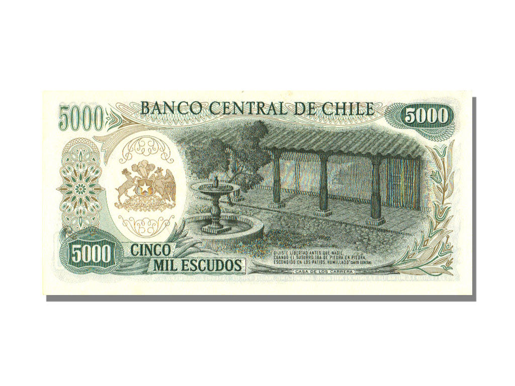 Billete, 5000 Escudos, Chile, KM:147b, UNC