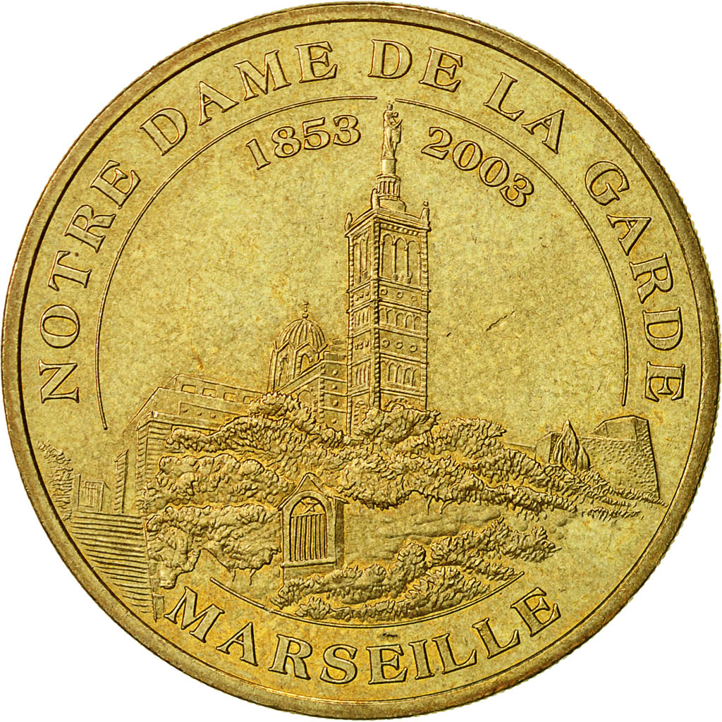 France, Token, Touristic token, Marseille - Notre Dame de la Garde n°2, 2004