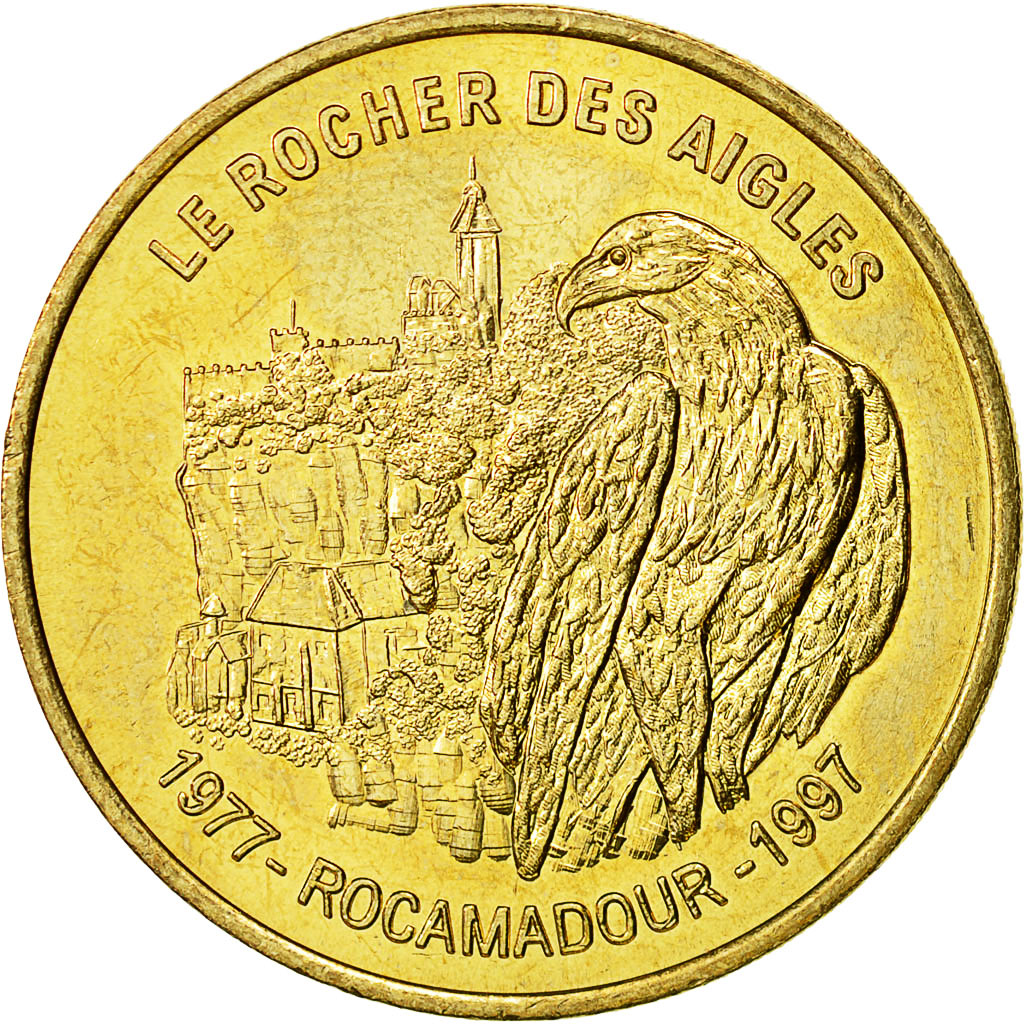 Francia, Token, Touristic token, Rocamadour -  Le Rocher des Aigles n°1, 2003