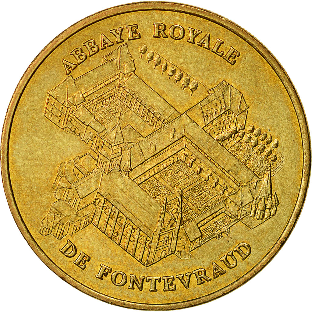 Francia, Token, Touristic token, Fontevraud - Abbaye Royale n°1, 2003, MDP, BB