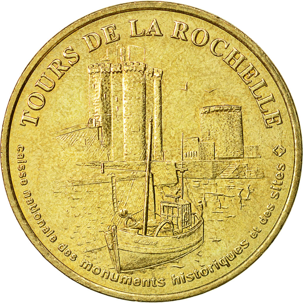 France, Token, Touristic token, La Rochelle - Les Tours n°1, 2005, MDP