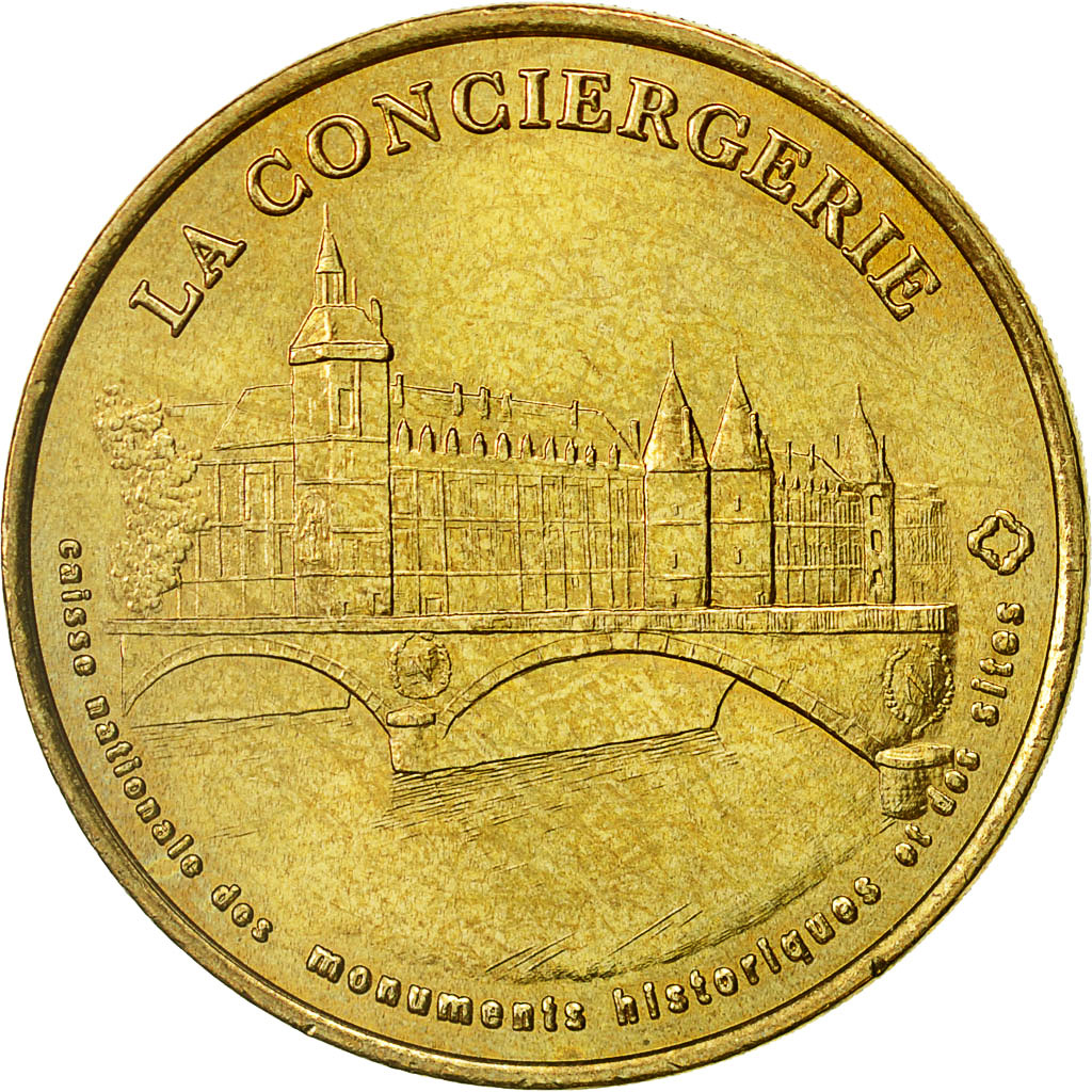 France, Token, Touristic token, Paris - La conciergerie n°1, 2001, MDP