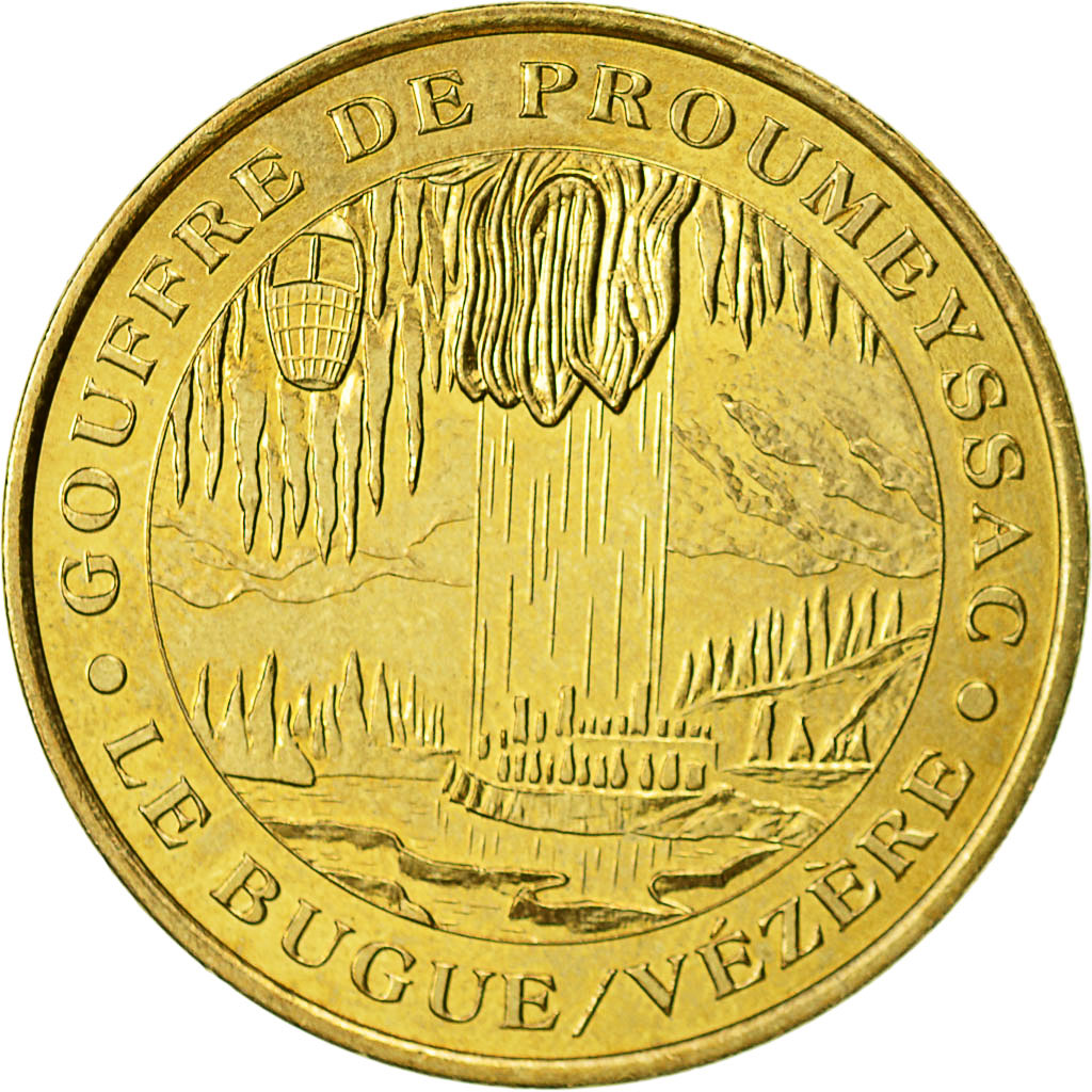 Francia, Token, Touristic token, Audrix - Gouffre de Proumeyssac n°1, 2005