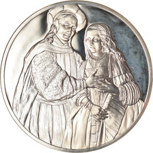 Frankrijk, Medaille, Rembrandt, Isaak und Rebekka, Arts & Culture, FDC, Zilver