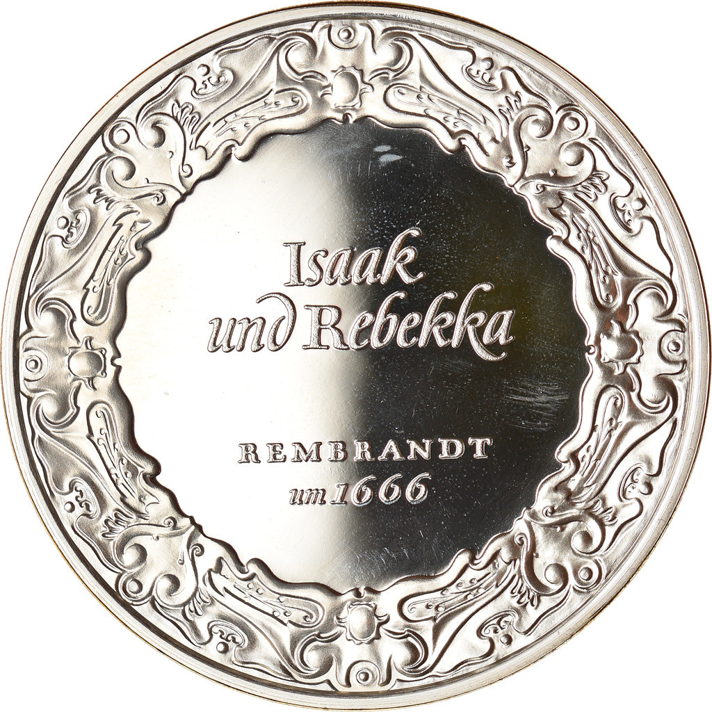Frankrijk, Medaille, Rembrandt, Isaak und Rebekka, Arts & Culture, FDC, Zilver