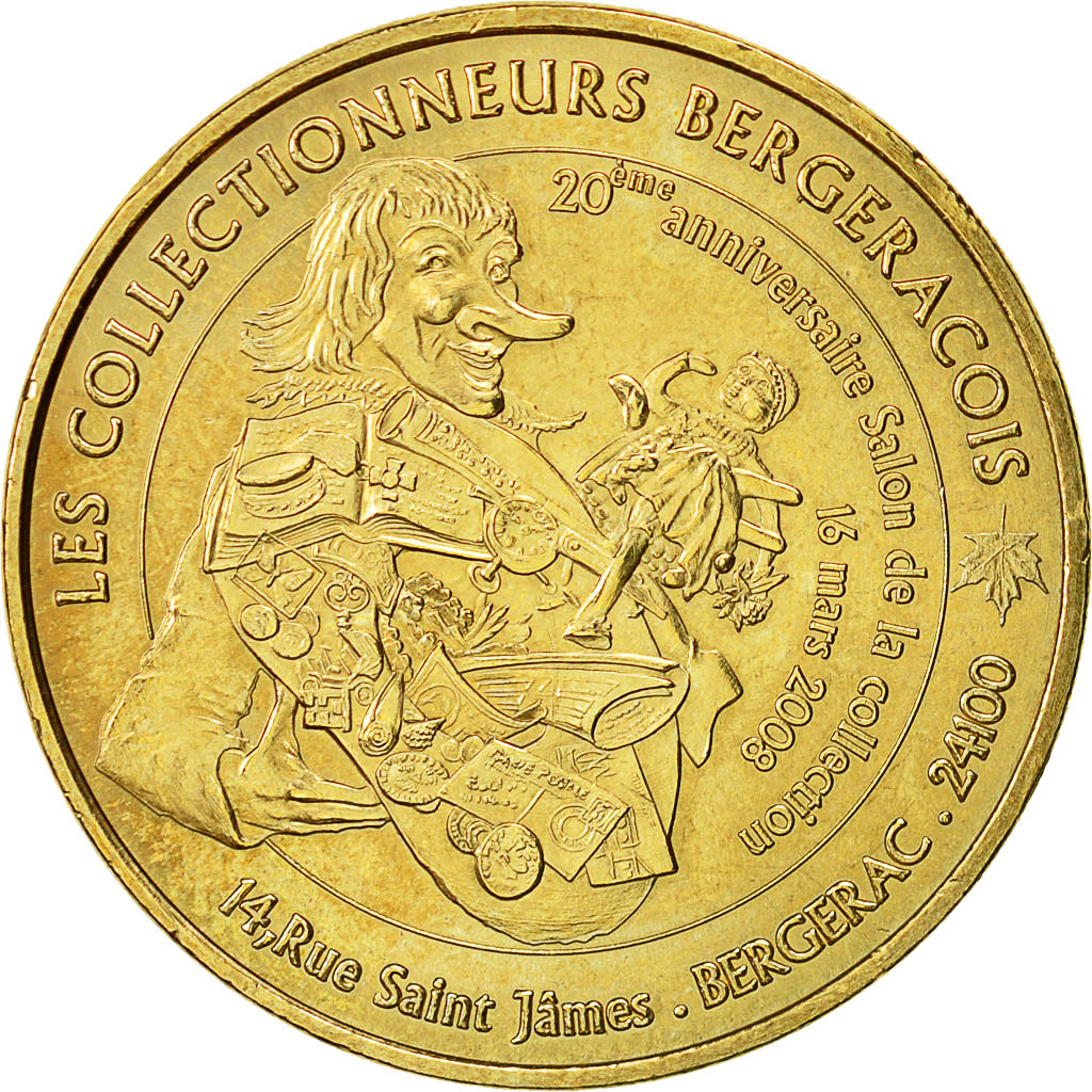 France, Jeton, Jeton Touristique, Bergerac - Les Collectionneurs n°1, 2008