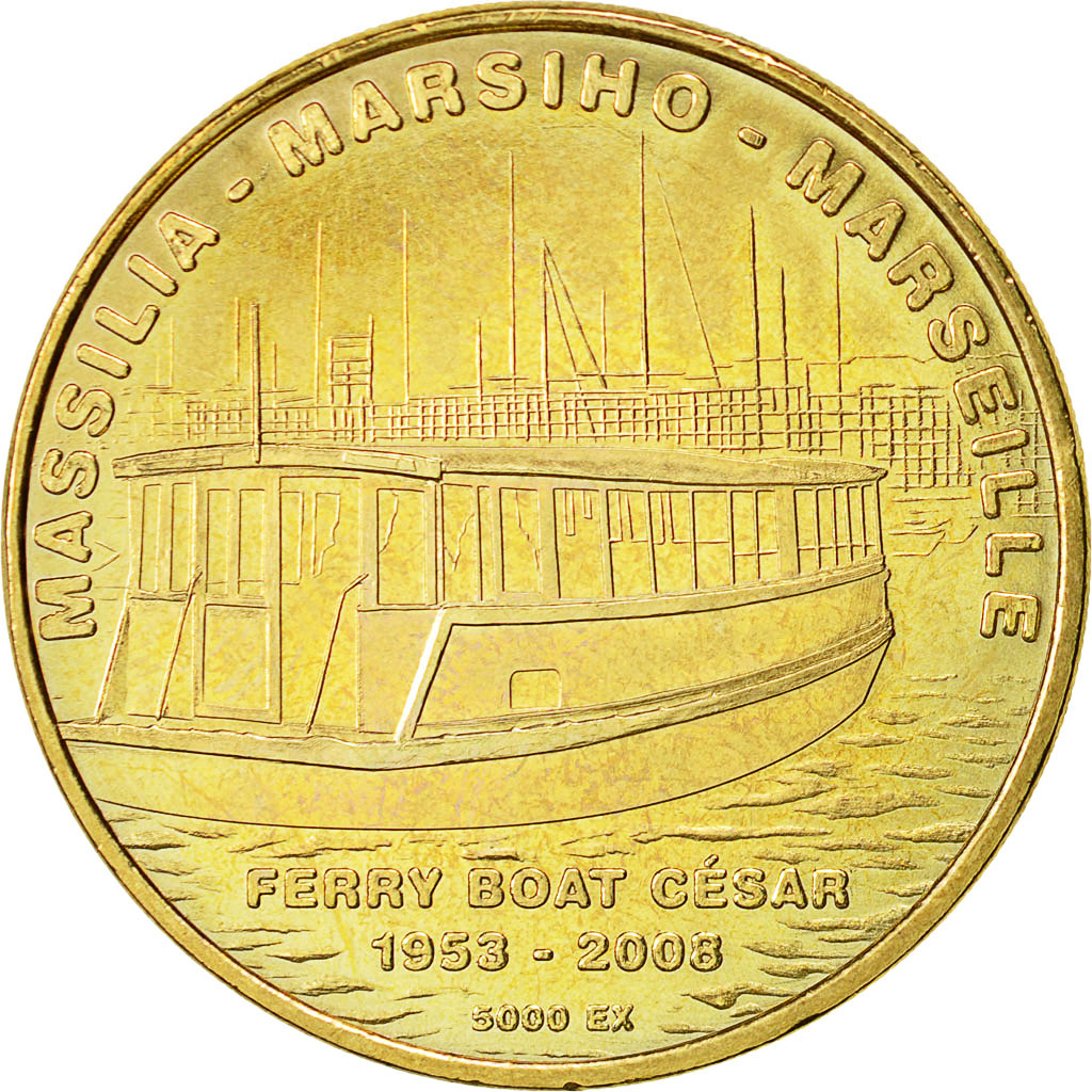 France, Token, Touristic token, Marseille -  Cabine Ferry Boat, 2008, MDP