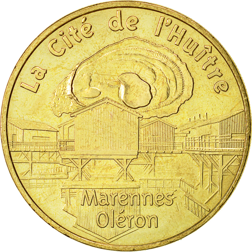 Francia, Token, Touristic token, Marennes - Cité de l'huitre, 2008, MDP, BB