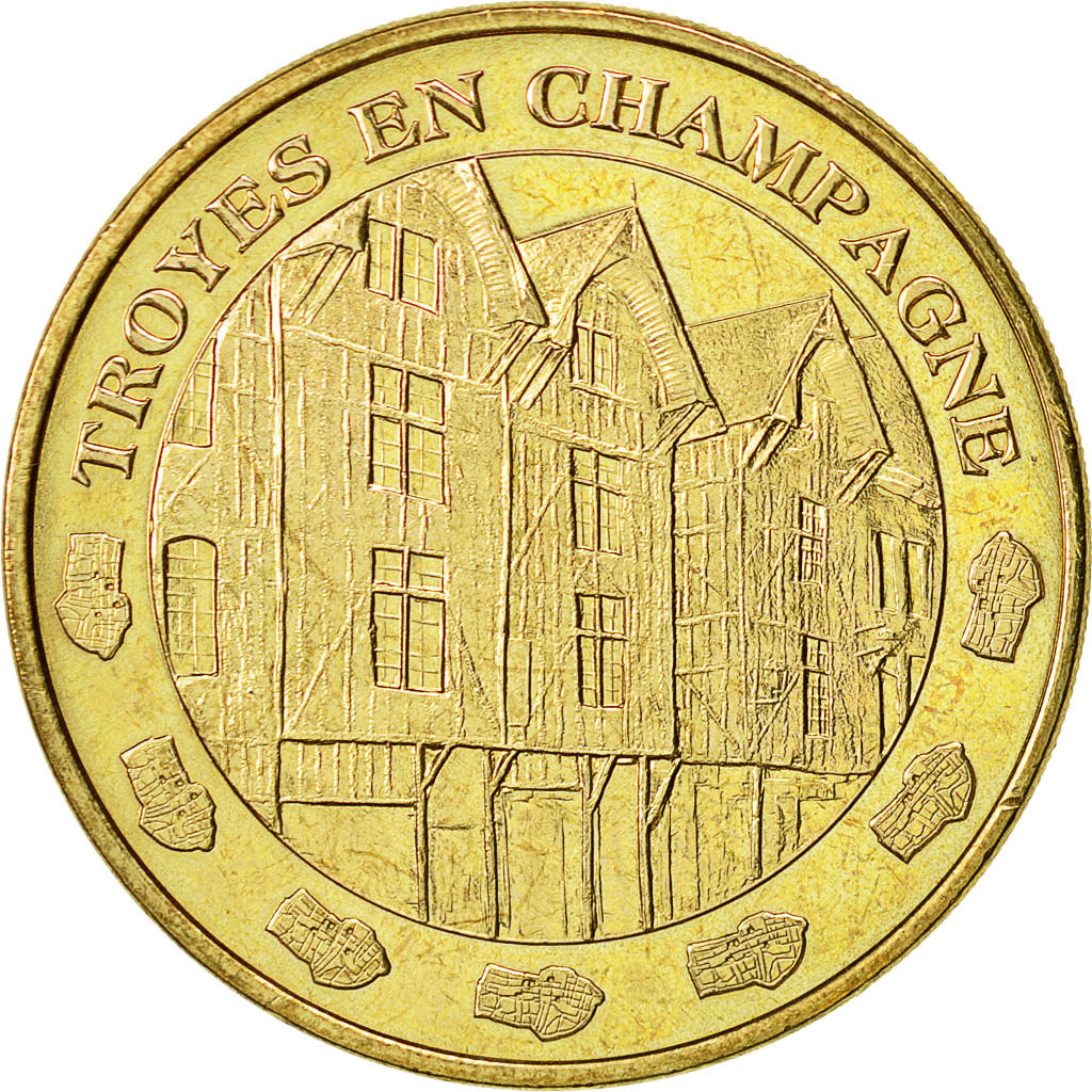 France, Token, Touristic token, Troyes en Champagne - n°1, 2011, MDP