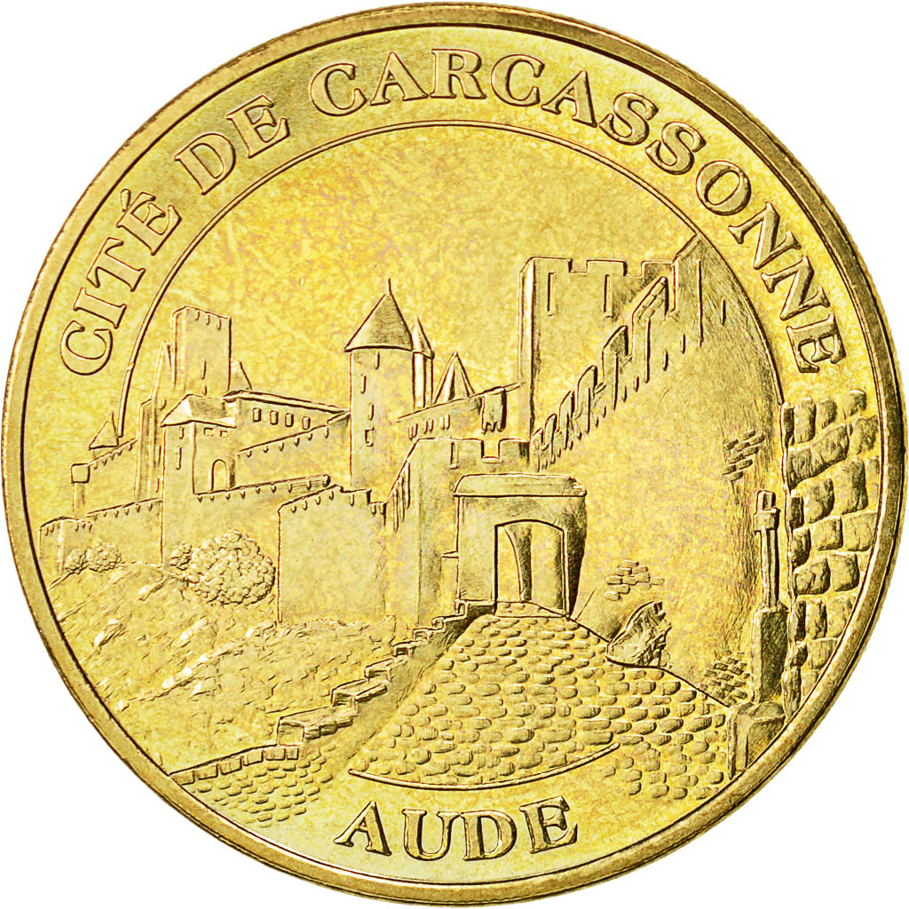 France, Token, Touristic token, Carcassonne - La porte d'Aude, 2011, MDP