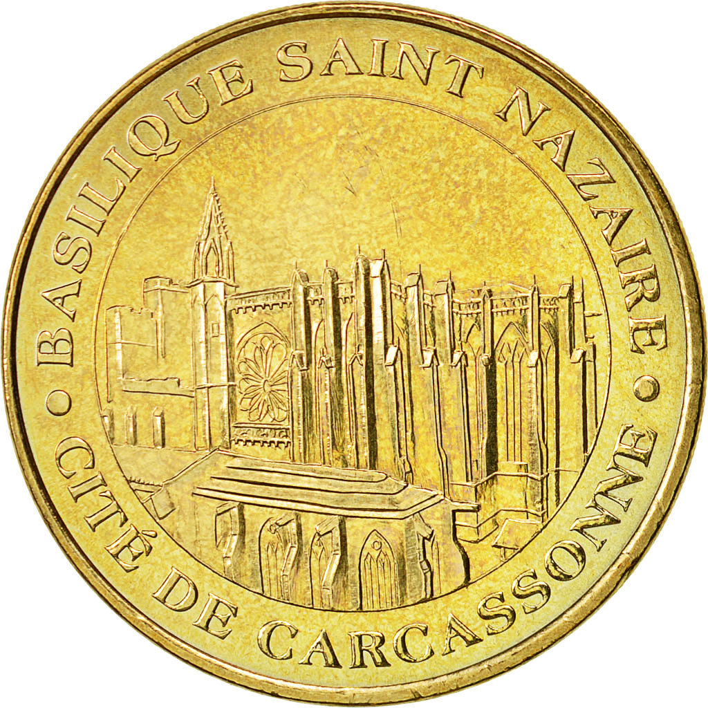 France, Token, Touristic token, Carcassonne - Basilique n°1, 2011, MDP