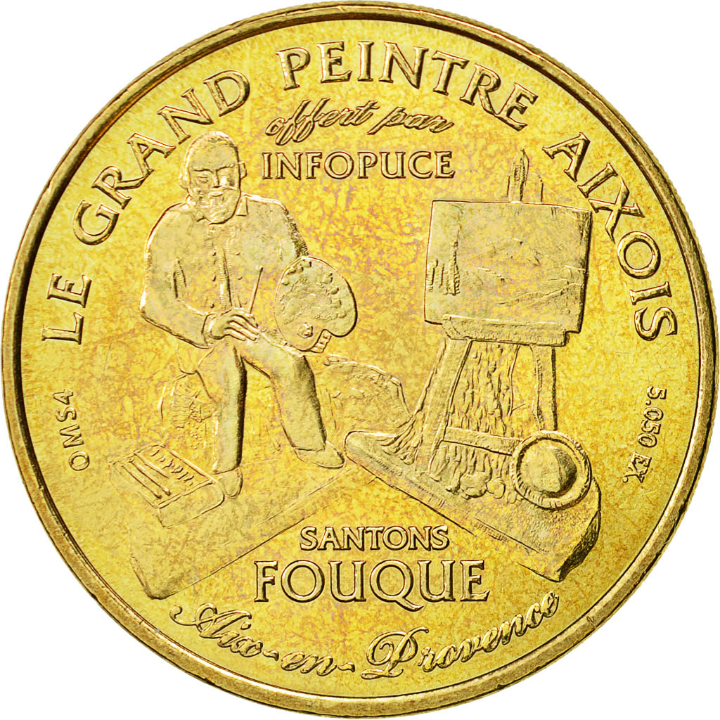 France, Token, Touristic token, Marseille -  OMS n° 4 -Le Santon Fouque, 2011