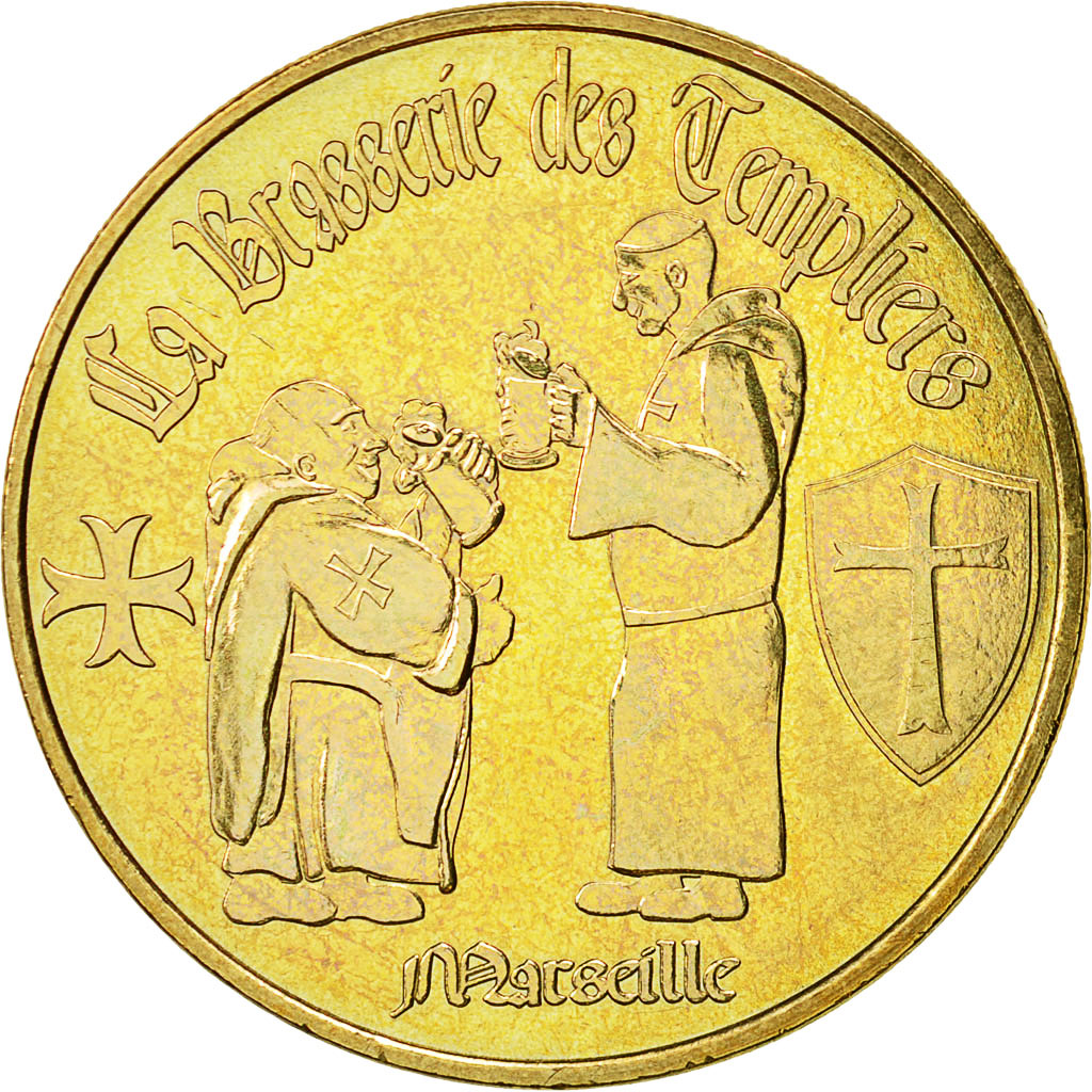 France, Token, Touristic token, Marseille -  Brasserie des Templiers, 2011, MDP