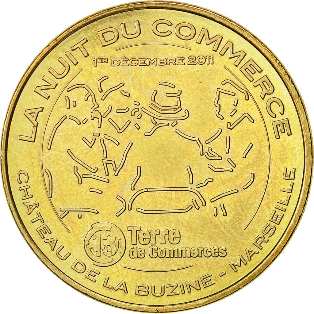 France, Token, Touristic token, Marseille -  Terre de Commerce, 2011, MDP