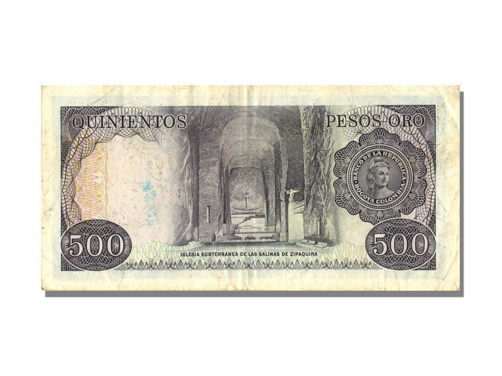 Colombia, 500 Pesos Oro, 1979, KM #420b, 1979-04-01, AU(50-53)