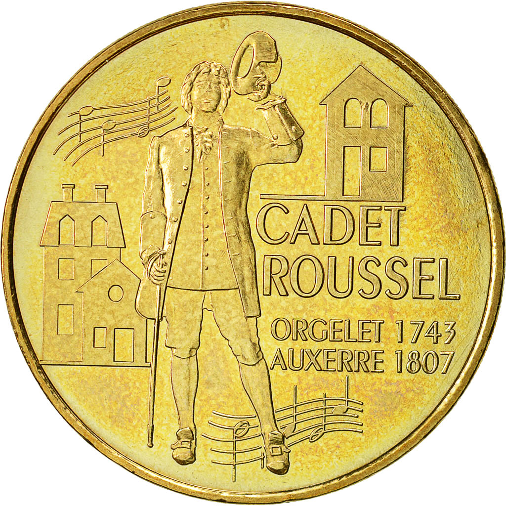 Francia, Token, Touristic token, Auxerre - Cadet Roussel - les 3 maisons, 2007