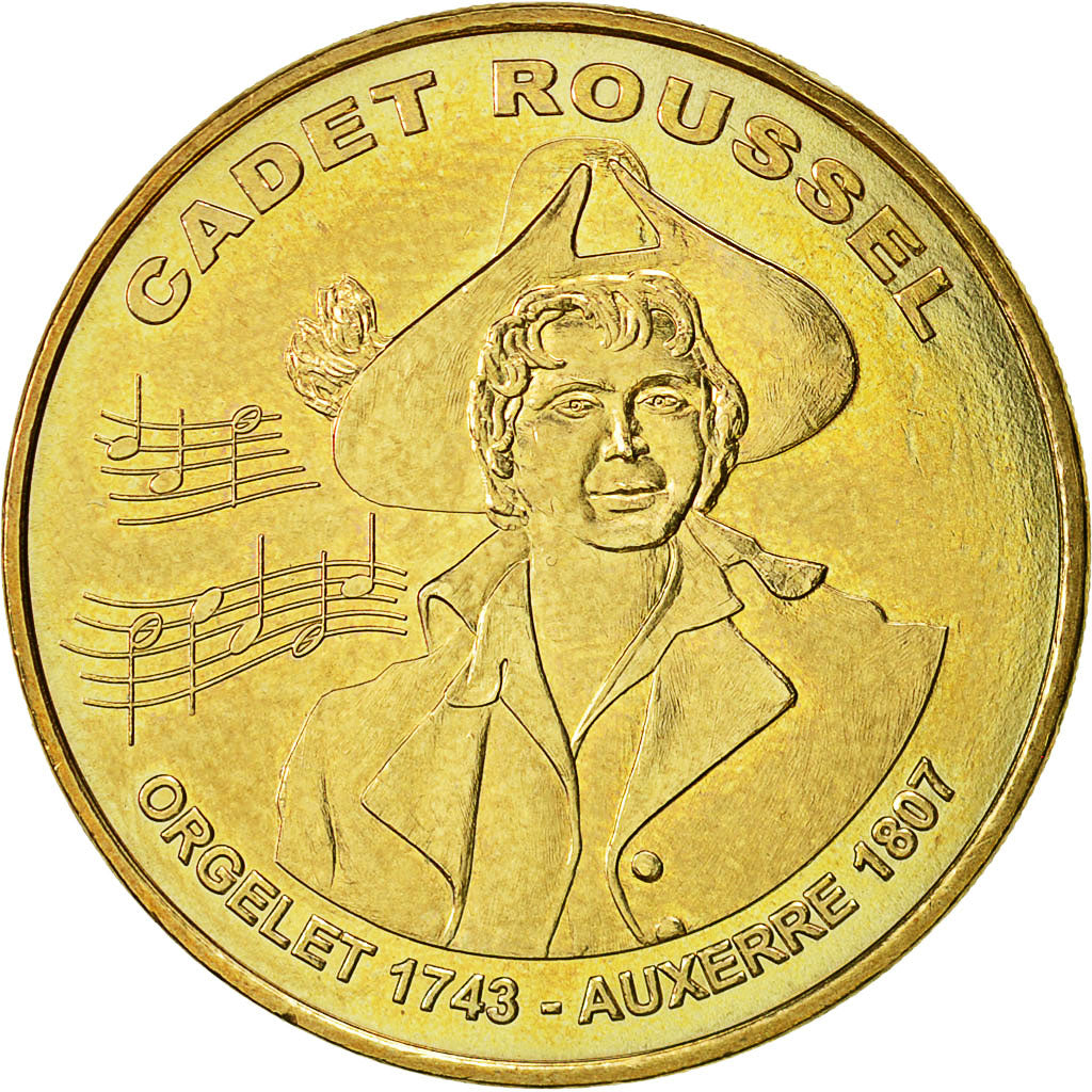 France, Token, Touristic token, Auxerre - Cadet Roussel - Buste, 2007, MDP