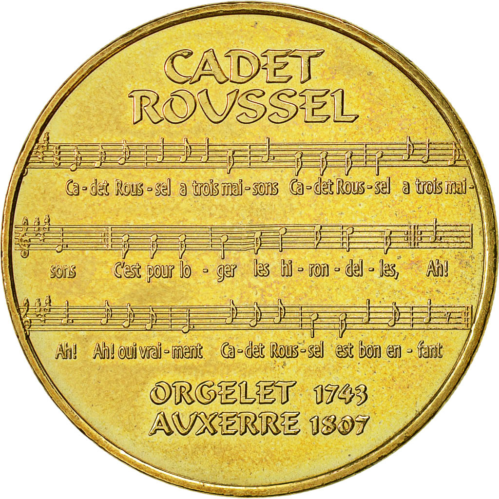 France, Token, Touristic token, Auxerre - Cadet Roussel - Partition, 2007, MDP