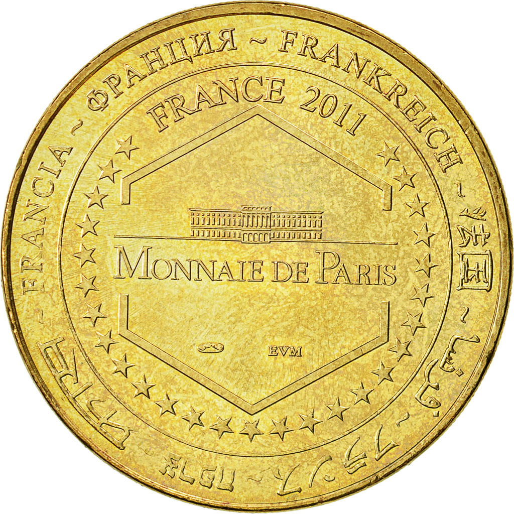 France, Token, Touristic token, Chartres - La Cathédrale n°4, 2011, MDP