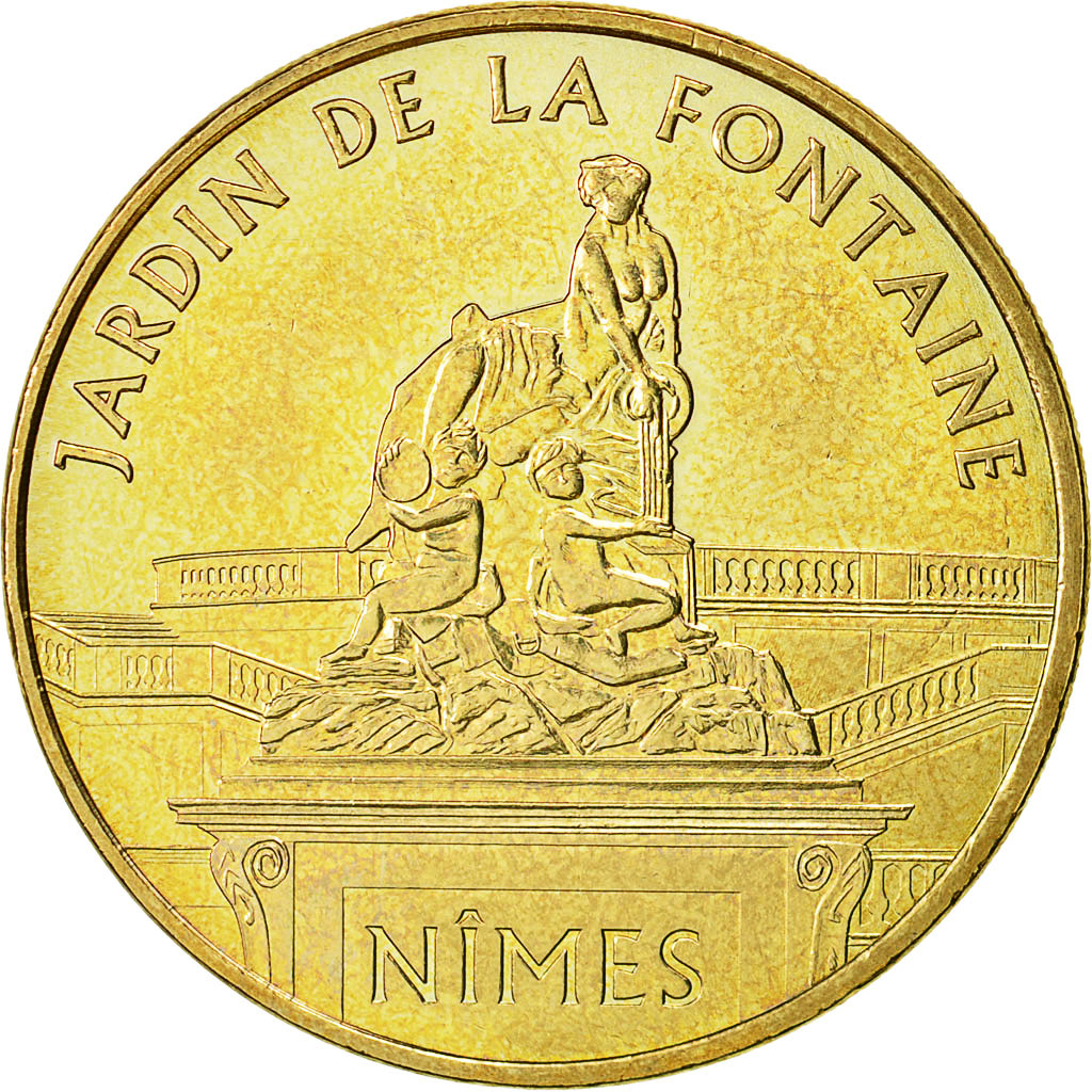Frankreich, Token, Touristic token, Nimes - Jardin de La Fontaine, 2011, MDP