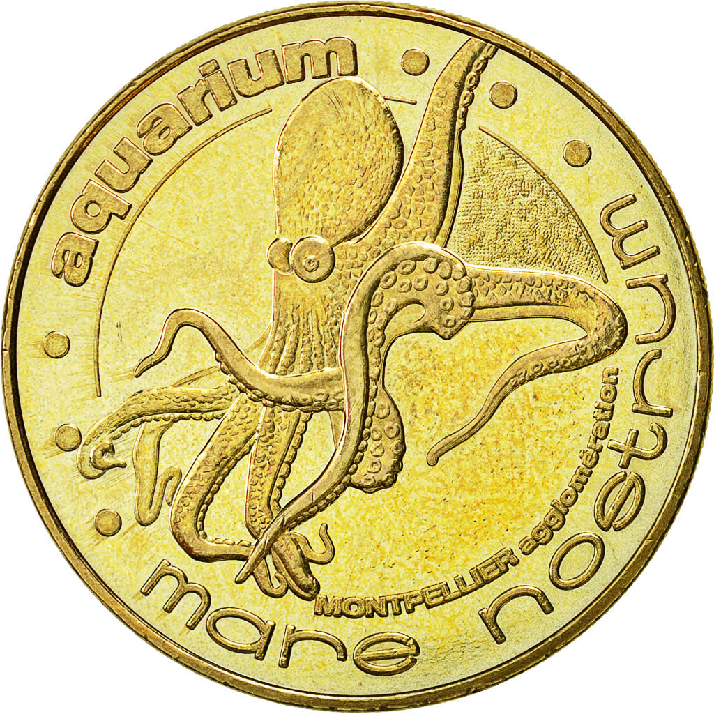 France, Token, Touristic token, Montpellier -  Aquarium Mare Nostrum n°2, 2011