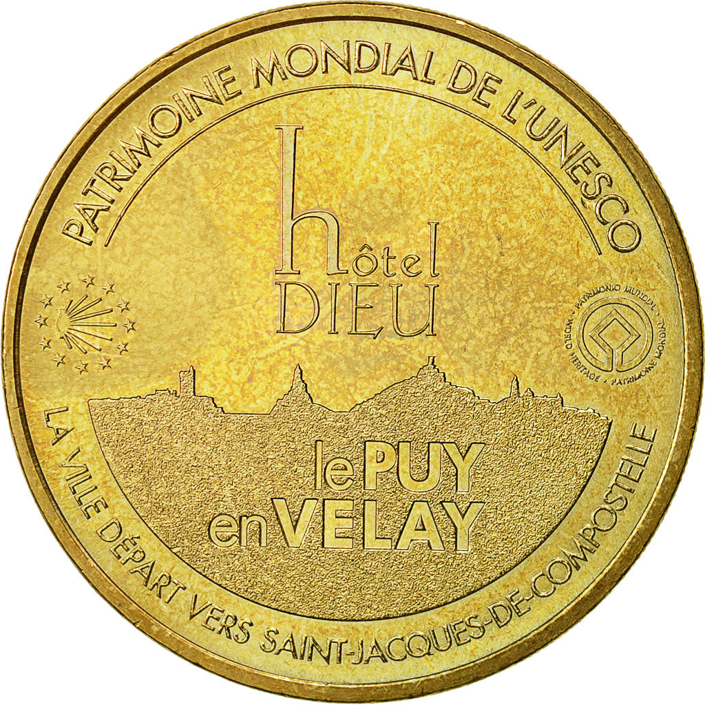 France, Token, Touristic token, Le-Puy-en-Velay -  Hôtel Dieu, 2011, MDP